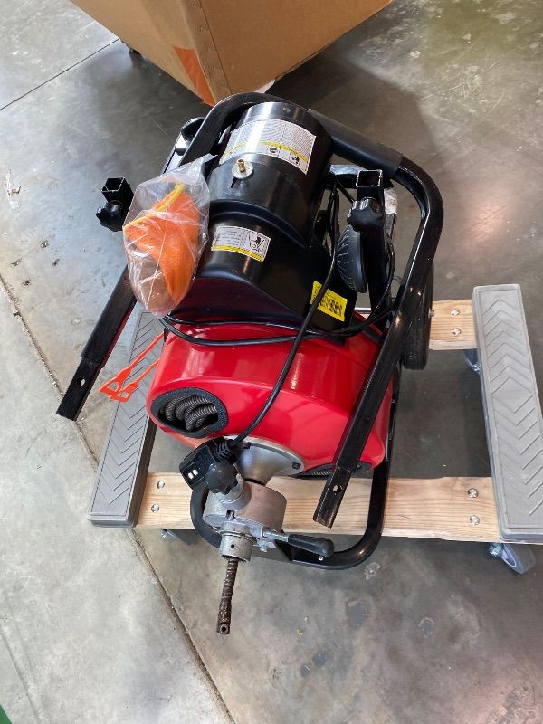 Photo 1 of **MISSING PARTS**
GarveeTech 75 ft x 1/2 in Drain Cleaner Machine, 400W Electric Drain Snake with 6 Cutters & Foot Switch for 1 in to 4 in Pipes, Heavy Duty Sewer Auger for Sinks, Toilets, Showers