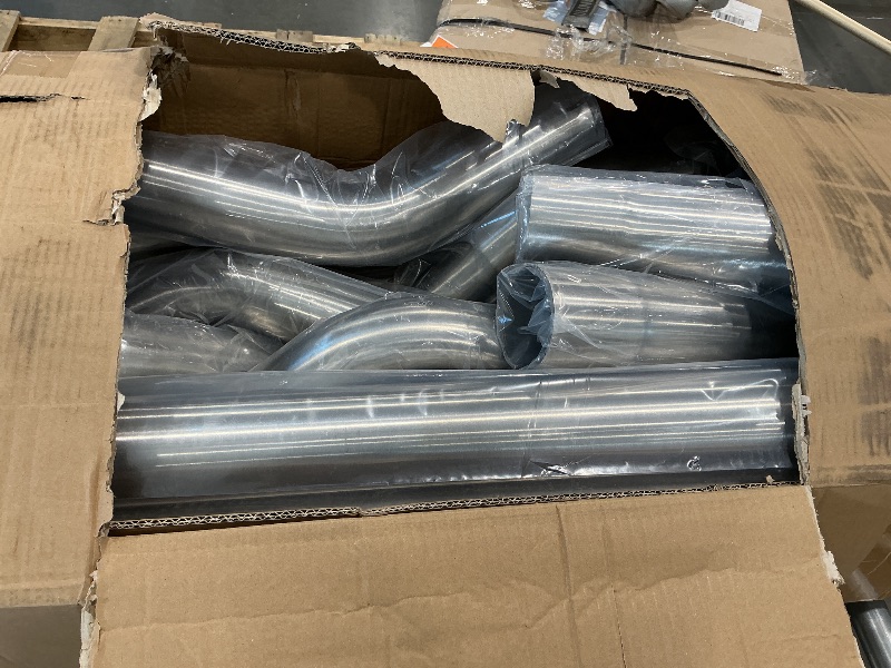 Photo 1 of ?DNA MOTORING ZTL-30SS 16 Pcs 3.0 Inches Stainless Steel DIY Custom Exhaust Tubing Mandrel Bend Pipe Straight & U-Bend Kit, Universal Fit