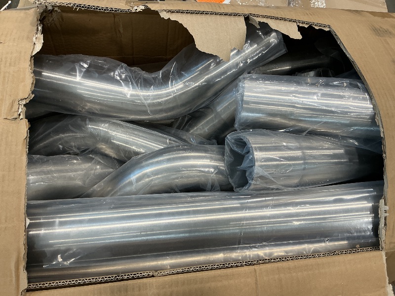 Photo 1 of ?DNA MOTORING ZTL-30SS 16 Pcs 3.0 Inches Stainless Steel DIY Custom Exhaust Tubing Mandrel Bend Pipe Straight & U-Bend Kit, Universal Fit