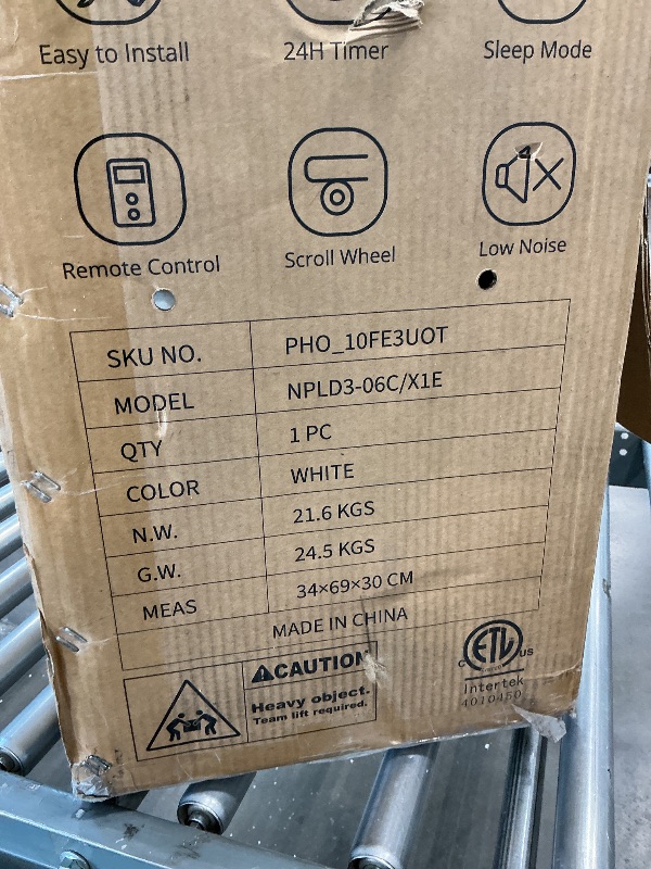 Photo 1 of 10000 BTU Portable Air Conditioners, Remote Control, 4-in-1 Quiet AC Unit, 3 Speeds, 24H Timer, Cools Room up to 450 Sq.Ft, Multi-Function Modes, Smart Control Panel