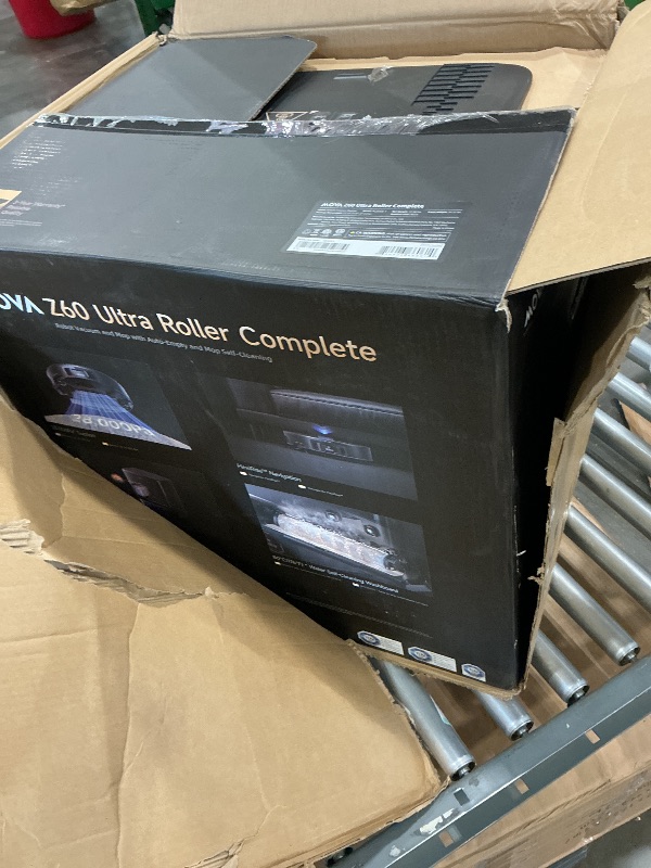 Photo 1 of ***FINAL SALE NO RETURN **FOR PARTS*** Mova Z60 Ultra Roller Complete Robot Vacuum and Mop, 28,000Pa Suction, 3.14in Obstacle Crossing, AutoShield for Carpet Protection, Zero Tangling Duobrush, Extendable Roller & Side Brush
