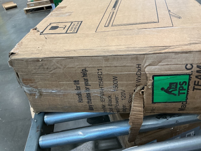 Photo 1 of ***FINAL SALE NO RETURN ***FOR PARTS *** Rodalflame 54" Electric Fireplace Inserts, Adjustable Flame&Speed, Thermostat Heater, Recessed, Wall Mount, Freestanding, Brightness, Child Lock, Timer