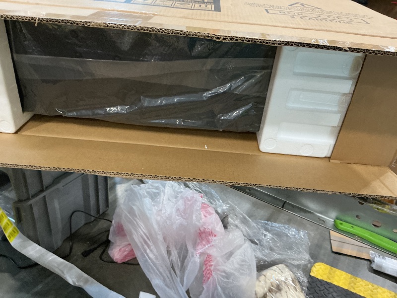 Photo 1 of *one box, unknown missing**MXV 70" Fireplace TV Stand, 3-Sided Glass Fireplace and Modern Entertainment Center, Wooden Media Console with Glass Doors & Storage Drawers, LED Light, for Living Room, White PARTIAL SET BOX 2 OF TWO