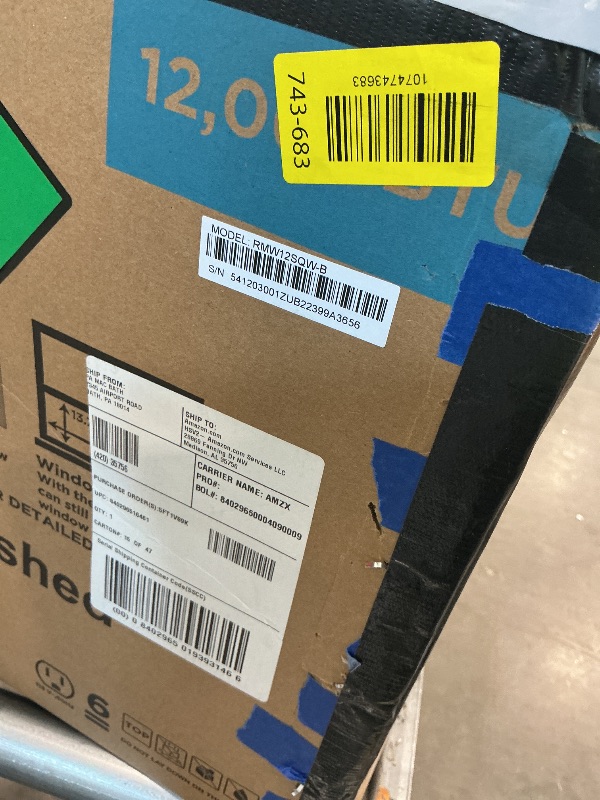 Photo 1 of **ITEM IS DIRTY**
Midea 12,000 BTU U-Shaped Smart Inverter Window Air Conditioner–Cools up to 550 Sq. Ft., Ultra Quiet with Open Window Flexibility, Compatible with Alexa/Google Assistant, 35% Energy Savings (Renewed)