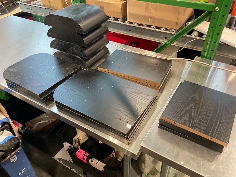 Photo 1 of [Missing Hardware] 63-Inch Console Table, Heavy-Duty Look, Behind Couch Sofa Table, Color Blocking Design, Bold Structural Presence, Modern Entryway Furniture for Living Room, Hallway, Foyer, Brown + Black