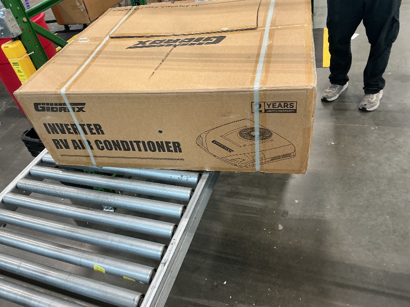 Photo 1 of ***** AS IS ALL SALES FINAL NO RETURNS ******L 10000 BTU 12V DC RV Air Conditioner with Heater - Battery Powered, Low Power Consumption, Ultra Quiet & Fast Cooling Rooftop AC Unit with APP Remote for Camper Van and Truck