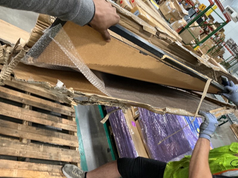 Photo 1 of *MAJOR DAMAGE*
Board2by Extra Large Cork Bulletin Board 96" X 48", Black Wood Framed 8'x4' Corkboard for Wall, Wall Mounted Notice Pin Board with 18 Push Pins for School, Home & Office