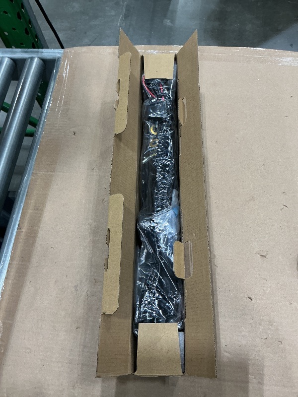Photo 1 of [Curved] [White & Amber Strobe] 20 inch LED Light Bar, Single Row Slim LED Bar for ATV UTV Car Truck Off-Road, Driving Beam + Flashing Chase Light with Wiring Harness