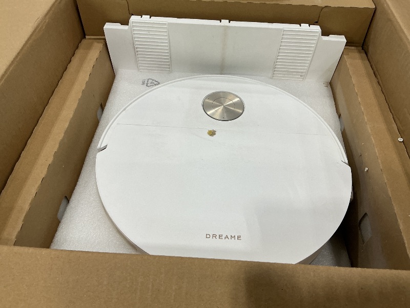 Photo 1 of [USED & MINOR DAMAGE] DREAME X60 Max Ultra Complete Robot Vacuum and Mop, Ultra-Thin Design, 35,000Pa Suction, Self Emptying&Refilling, Mop Self-Cleaning, 280+ Obstacle Avoidance, White