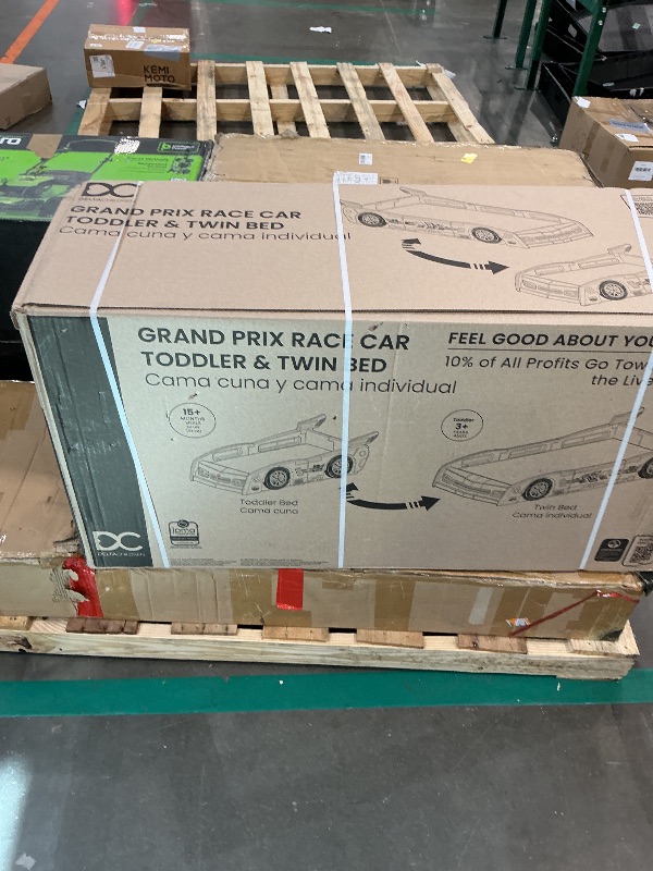 Photo 1 of ***FACTORY SEALED NEVER OPENED*** Delta Children Grand Prix Race Car Toddler and Twin Bed, Black