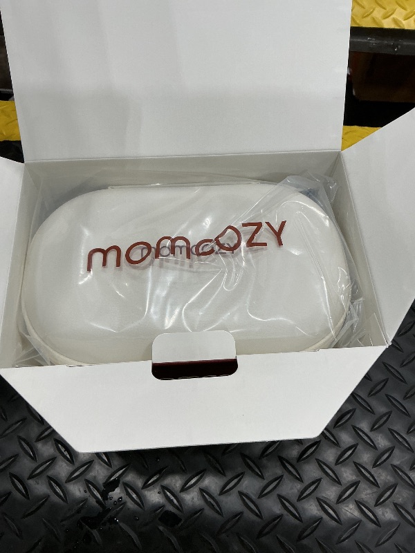 Photo 1 of **USED - MINOR DAMAGE**
Momcozy M5 Hands-Free Wearable Breast Pump Without APP, Double-Sealed Flange for Baby-Like Comfort, 3 Modes & 9 Suction Levels, Portable Electric Pump – 24mm, 2-Pack Quill Gray