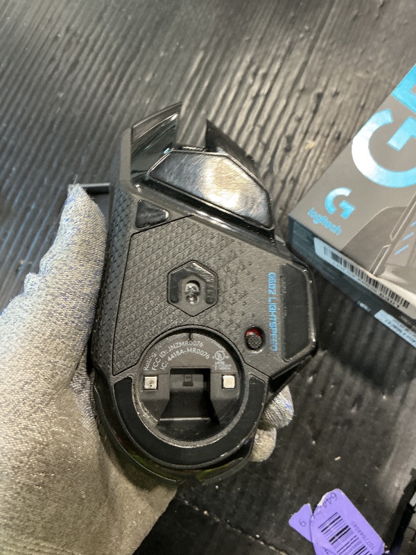 Photo 1 of [NO USB] Logitech G502 Lightspeed Wireless Gaming Mouse with Hero 25K Sensor, PowerPlay Compatible, Tunable Weights and Lightsync RGB - Black