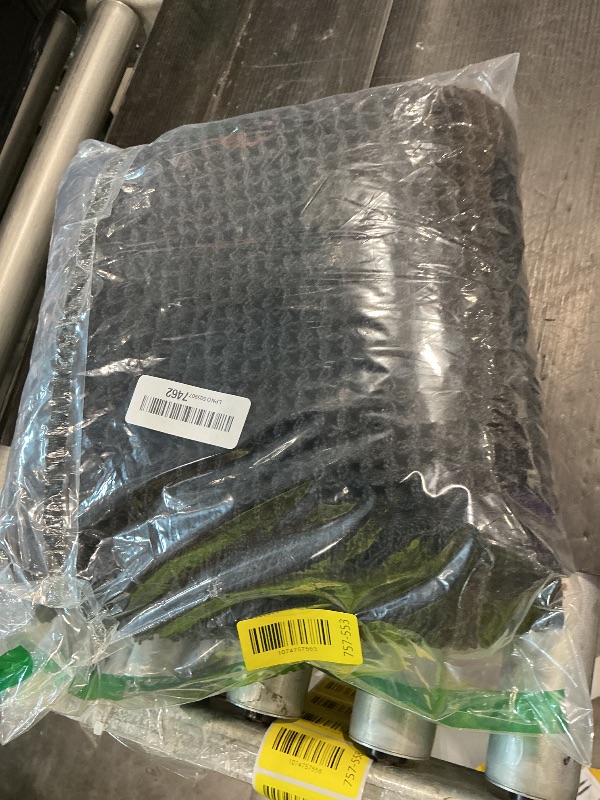 Photo 1 of [DIRTY/VERY USED] AMOAMI Upgraded Waffle Runner Rug, Super Absorbent Non Slip Bath Mats for Bathroom Floor, Washable Bathroom Runner Rug with Tassels, Ideal for Hallway Bedroom Laundry Room, Black, 2'x 4'(24" x 48")