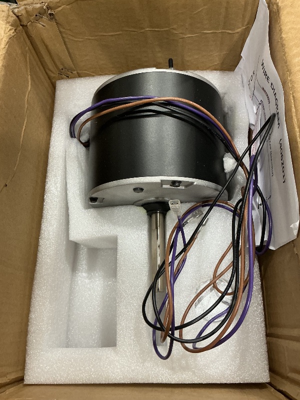 Photo 1 of 0131M00061SP, 1/4 Hp Condenser Fan Motor Replaces Goodman Condenser Fan Motor, Zongshan Broad-Ocean YDK-180S84062-01-830 RPM, 1-Speed, Replaces Amana Janitrol P/N: 0131M00014PS