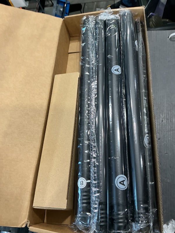 Photo 1 of 1” Diameter Curtain Rods Itself is 30 to 144 inch 1 Pack Fit 30-142 inch, 66 to 120 inch Window with Heavy Duty Adjustable Rod Matte Black Splicing Metal Extra Long Curtain Rod for Windows