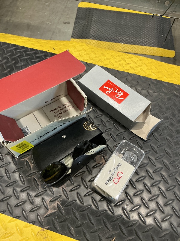 Photo 1 of !!FINAL SALE!!Ray-Ban RB3016 1367B1 51MM Grey on Black/Crystal Lens Dark Grey Square Sunglasses for Men for Women