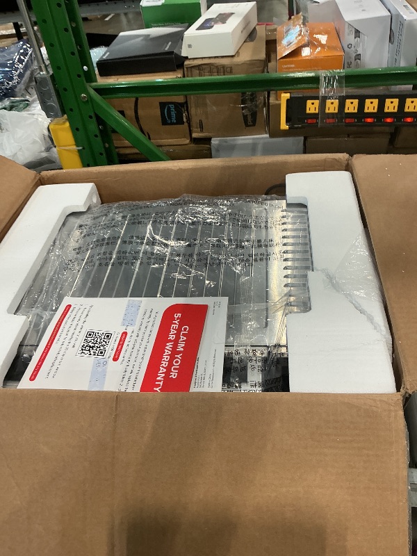 View 2 of **MISSING PARTS**
Nuwave Bravo XL Pro Air Fryer Toaster Oven with Grill Combo, 2025 New Ultra-Fast Convection System, 35% Crispier, 2X More Even, 142 Presets, 50-500F, Smarter Probe, PFAS Free, 30QT, Stainless Steel