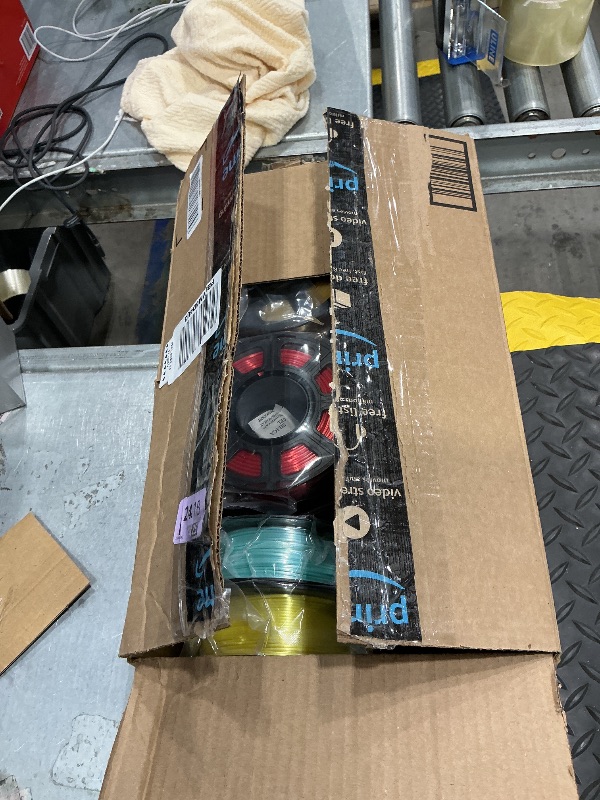 Photo 1 of 1.75mm Silk Shiny PLA 3D Printer Filament 8 Bright Colors Bundle: Silk Yellow/Lime Green/Orange/Sky Blue/Pink/Cyan/Red/Purple, Each Spool 250g, Total 2Kg 3D Printing Material, 250g x 8 Spools