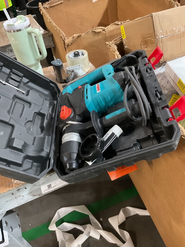 Photo 1 of **PARTS ONLY** ENEACRO 1-1/4 Inch SDS-Plus 12.5 Amp Heavy Duty Rotary Hammer Drill, Safety Clutch 3 Functions with Vibration Control Including Grease, Chisels and Drill Bits with Case