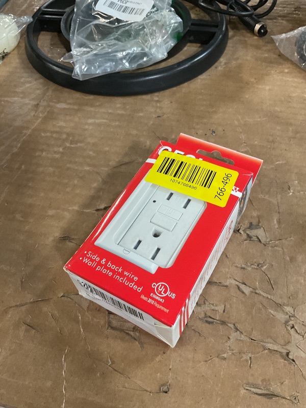 Photo 1 of (15 AMP-1 Pack)LOONAVA GFCI Outlet WR White – Tamper Resistant, Weather Resistant GFI Receptacle with Self-Test, LED Indicator,UL Listed, Easy Install – Ground Fault Outlet for Outdoor Use & Bathroom