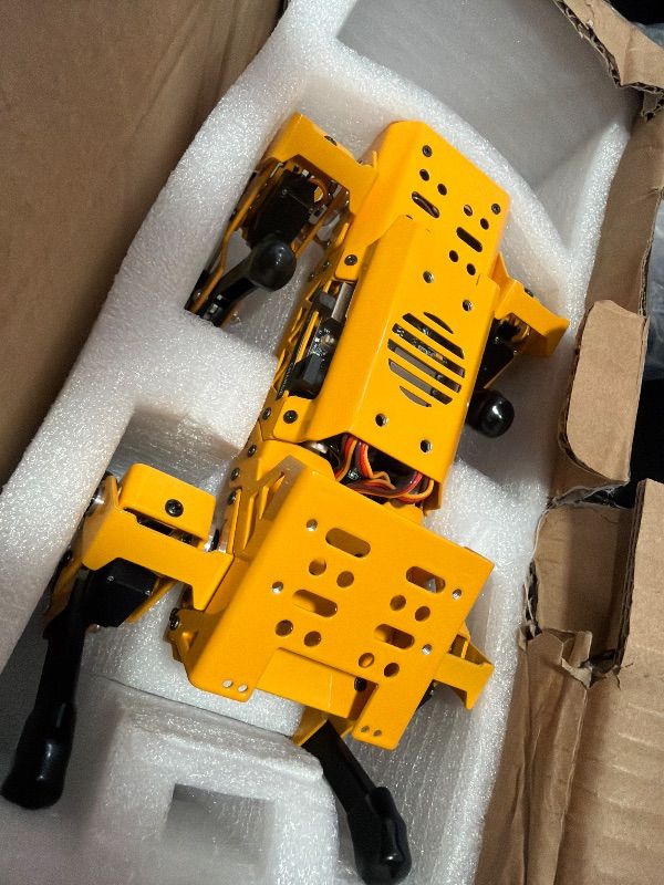 Photo 1 of ***PARTS ONLY **** MechDog Robot Dog for Arduino Scratch Python Starter Smart Robot Kit with ESP32 AI Camera, Self Balancing Target Recognition&Tracing Open Source Bionic Quadruped Programming Science Set, Standard Kit