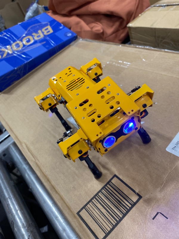 Photo 1 of ***PARTS ONLY **** MechDog Robot Dog for Arduino Scratch Python Starter Smart Robot Kit with ESP32 AI Camera, Self Balancing Target Recognition&Tracing Open Source Bionic Quadruped Programming Science Set, Standard Kit