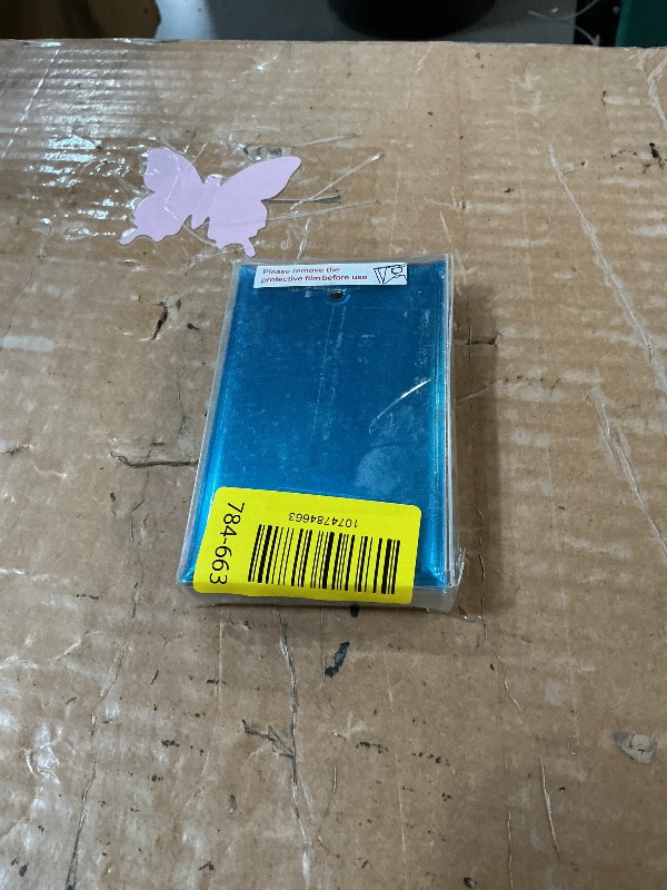 Photo 1 of [10 Pack] BESTTEN No Device Stainless Steel Wall Plates with ?hite or Clear Plastic Film, Blank Metal Outlet Cover, Durable Corrosion-Resistant Industrial Grade Materials, H4.53” x W2.76”