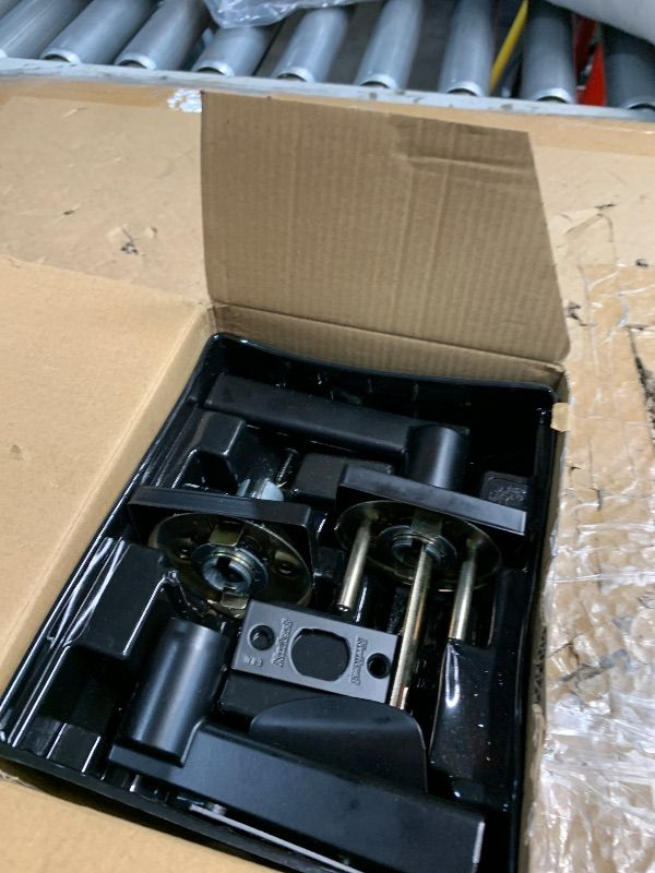 View 3 of ***MISSING PEICES UNKNOWN EXACLY WHAT***
Kwikset Casey Interior Passage Door Handle, Lever For Closet and Hallway Doors, Reversible Non-Locking Handle Lever, Matte Black , with Microban Protection