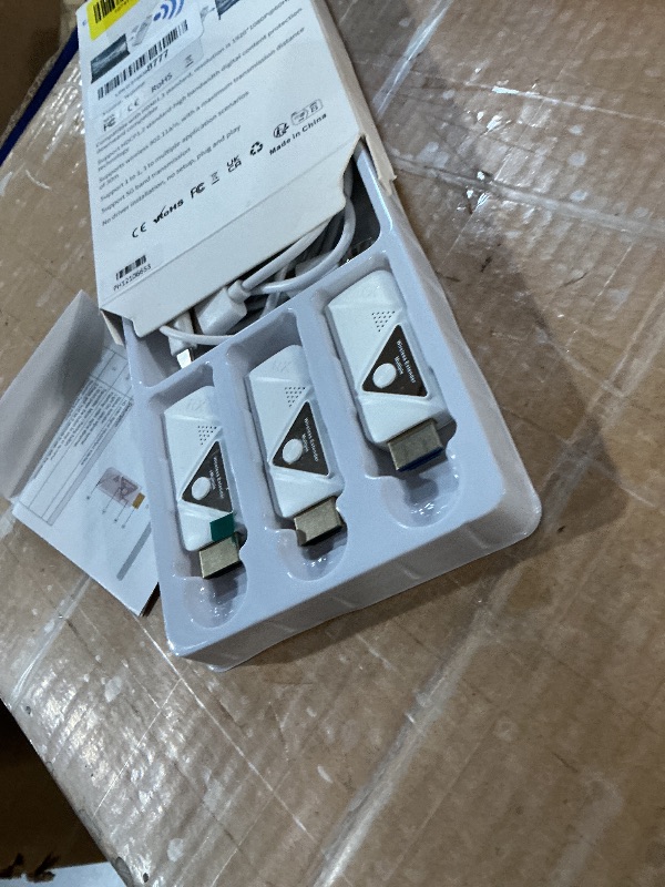 Photo 1 of ***MISSING PARTS***
Wireless HDMI Transmitter and 2 Receivers 382FT/100M, 2.4G+5G, Plug & Play, Wireless HDMI Supports 4K Decode & 1080P Full HD Output, Streams from STB, PC, DVD, CCTV to TV, Monitor, Projector