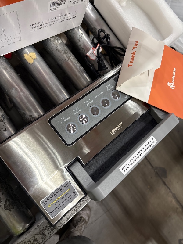 Photo 1 of **FOR PARTS ONLY**Upgraded Precision Fast-Vacuum Sealer, LIWUNON Commercial Full Automatic Food Vacuum Sealer Machine, Double Heat Seal, Built-in Cutter&Bag Storage, Powerful Food Vacuum Saver, 2 Bag Rolls&hose