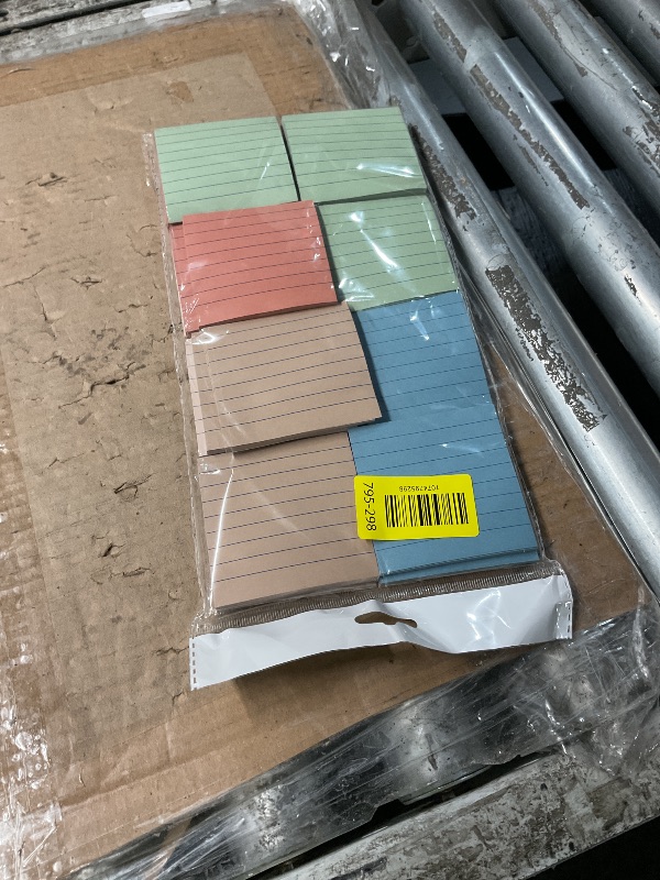 Photo 1 of (24 Pack) Lined Sticky Notes 3x3 in,Notepads with Lines,Ruled Stickies Super Sticking Power,Office School Memo Note Pads Vintage Colors,Post on Windows Doors,Recyclable,Easy to Write on