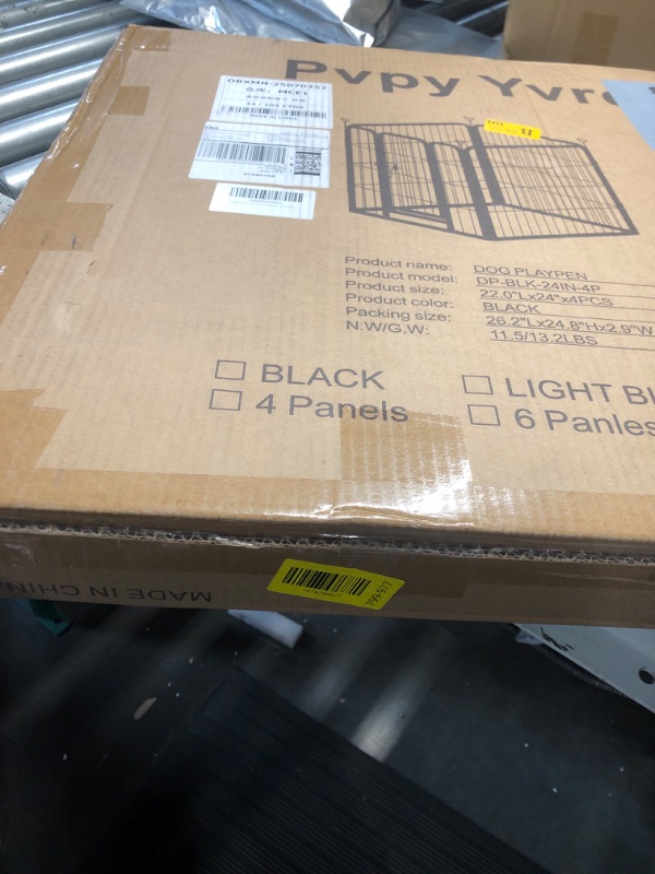 Photo 1 of ***STOCK PHOTO FOR REFERENCE ONLY***
4 PANELS, NOT 8 
FXW Rollick Unleashed Dog Playpen for Indoor, Yard, RV Camping, 32 inch 8 Panels for Small and Medium Dogs?Patented