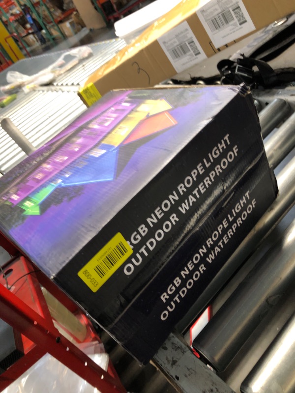 Photo 1 of ***FACTORY SEALED*** MEIYING 131Ft Neon Rope Lights,RGB LED Outdoor Strip Lights Waterproof,APP Remote Control Music Dimmable,84LED/m LED Rope Lights for Outside,Neon Lights Pool Deck Yards Christmas Indoor Outdoor Décor
