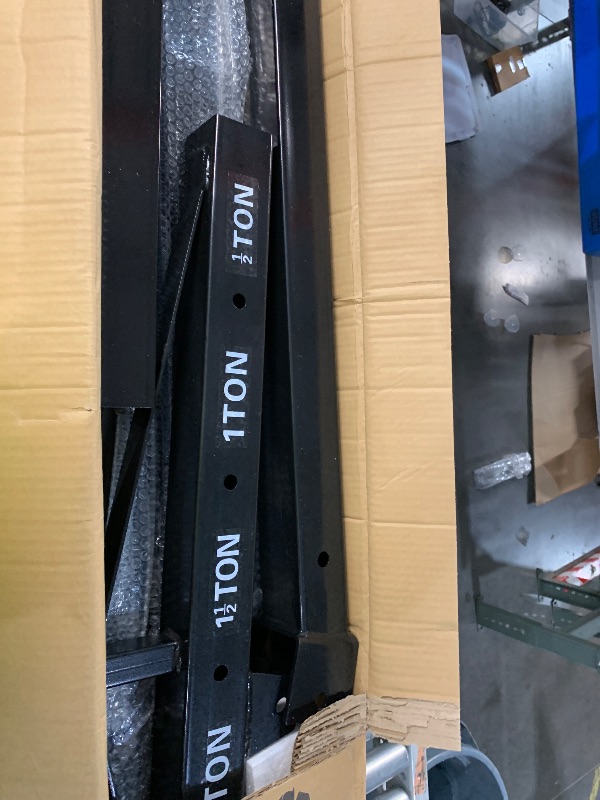 Photo 1 of ***PARTIAL SET - PRICE ADJUSTED***2 Ton Engine Hoist Foldable Cherry Picker,Heavy Duty Engine Lift Hoist,Foldable Hydraulic Shop Crane,6 Iron Caster Wheels,4400 lbs Capacity,4 Boom Positions,Max Lift 6.89 ft for Garage Workshop