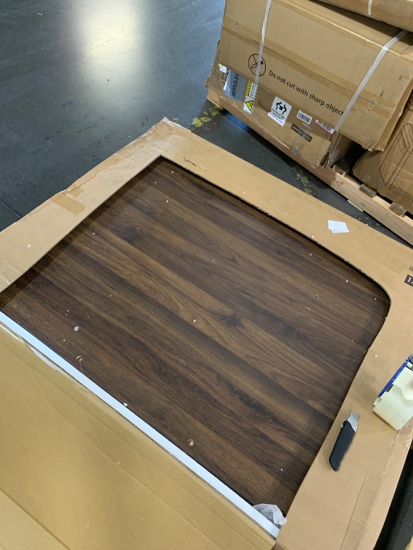 View 3 of *****PARTS ONLY BOX 1 OF 3*********KISLOT Queen Size Wood Bed Frame with Built-in Nightstands, Modern Fluted Headboard & Storage Drawers, Solid Wood Slat Support, No Box Spring Needed, Noise-Free, Easy Assembly