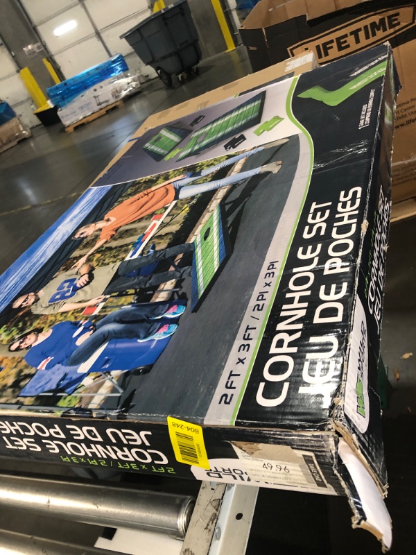 Photo 1 of ***STOCK PHOTO FOR REFERENCE ONLY, MISSING SOME BAGS, DAMAGED**
***
Cornhole Outdoor Games Set - Flag Cornhole Boards Design with 8 Cornhole Bags and Carry Handle - Great for Yard Outdoor Game Events - Choose Your Set