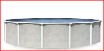 Photo 1 of **OUTER WALL FRAME & HARDWARE** Blue Wave Belize 18-ft Round 52-in Deep Hard Sided Steel Wall Above Ground Pool with 6-in Top Seats, 5-in Verticals, Skimmer & Vinyl Liner - 7,200 Gallon Capacity for Family Swimming & Recreation