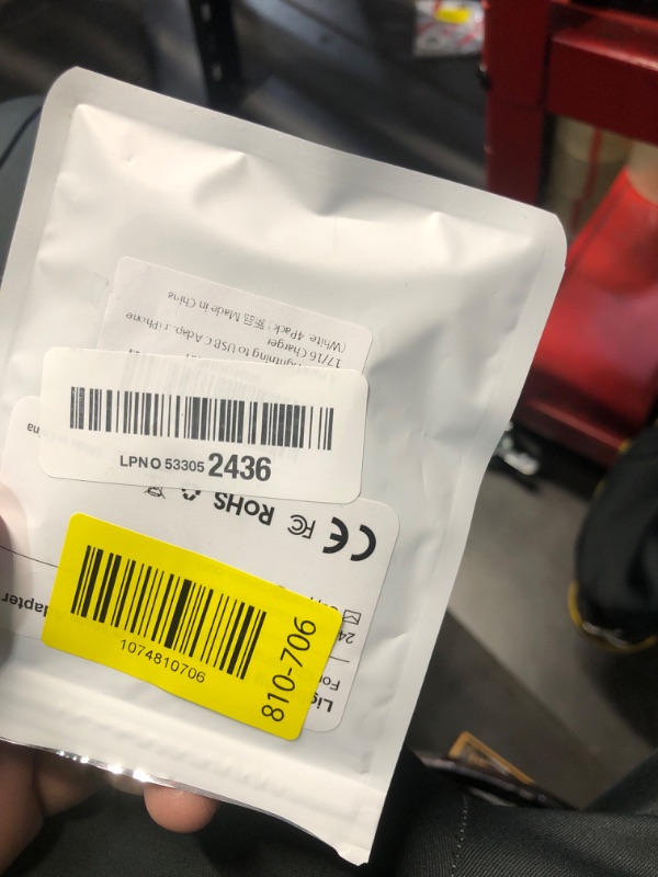 Photo 1 of ***MISSING PARTS***
4 Pack Lightning to USB C Adapter for iPhone 17 Air 16 16e 15 Pro Max Plus, iPad, Galaxy - NOT for Headphones/Microphone/OTG/iPencil, USB Type C to Lightning Adapter ONLY for Charging/Data Sync