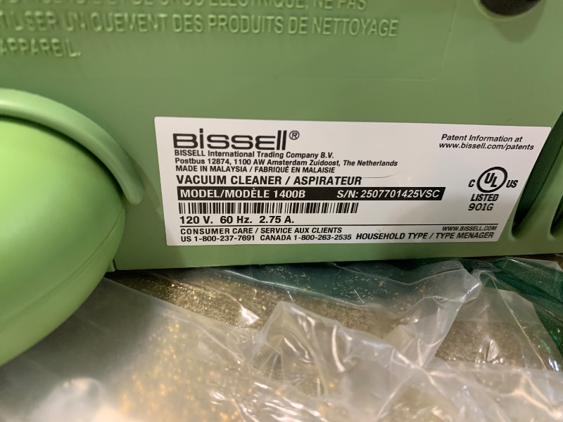 Photo 1 of ***STOCK PHOTO FOR REFERENCE ONLY***BISSELL Little Green Mini Portable Carpet and Upholstery Deep Cleaner, Car/Auto Detailer, with HydroRinse Self-Cleaning Tool and 4" Tough Stain Tool, Tea Green, 4075