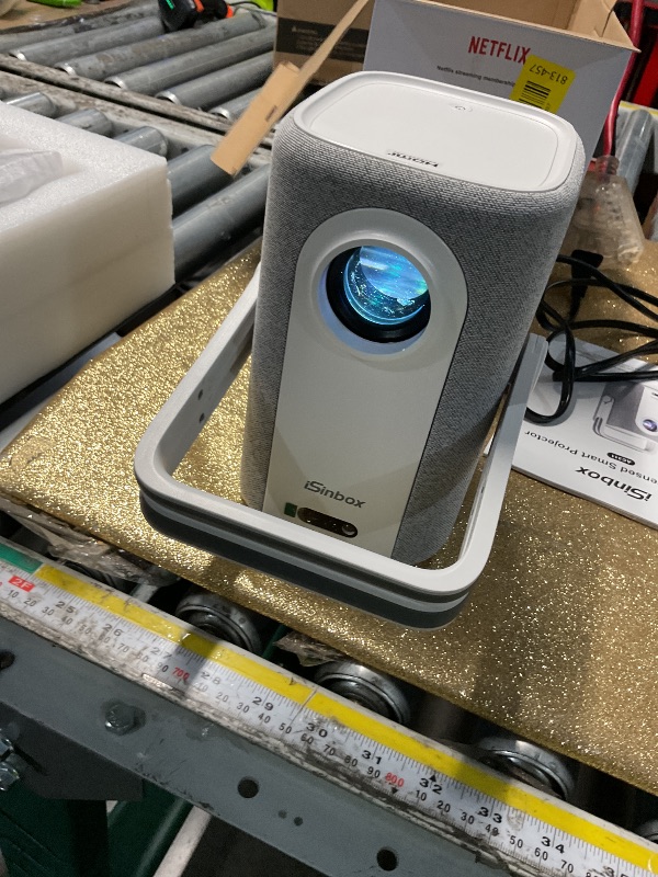 Photo 1 of [Short Throw/1500ANSI/Built in Apps] 4K Outdoor Projector with WiFi and Bluetooth, Auto Focus Projector with Dual-Mode Stand, Smart Portable Proyector with Netflix/YouTube/PrimeVideo & Dolby