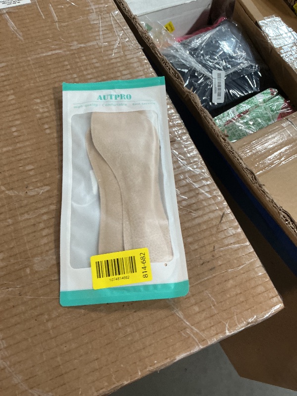 Photo 1 of (2 Pairs) Pigskin Non-Slip High Heel Cushion Inserts Arch Support, Shock & Sweat Absorption, Adhesive Shoe Insoles for Dress Shoes Flats Boots Sandals Relief Blister Callus Pain, Fits Women 5-8 Size