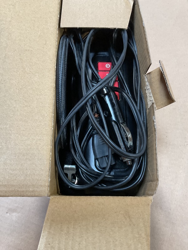 Photo 1 of ***MISSING PARTS***ROCGORLD R8 Tire Inflator Portable Air Compressor, DC 12V Air Compressor Portable with Large Dual Digital Screen, 3X Faster Inflation Air Pump for Car, Bike, Ball, Motor