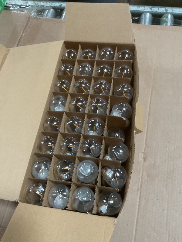 Photo 1 of **MISSING ONE**GvvooHome 64 Pack S14 LED Bulbs for Outdoor String Lights, Shatterproof Replacement Edison Bulbs for Patio String Lights Outdoor Waterproof, Warm White 2200K, Dimmable, E26 Standard Base