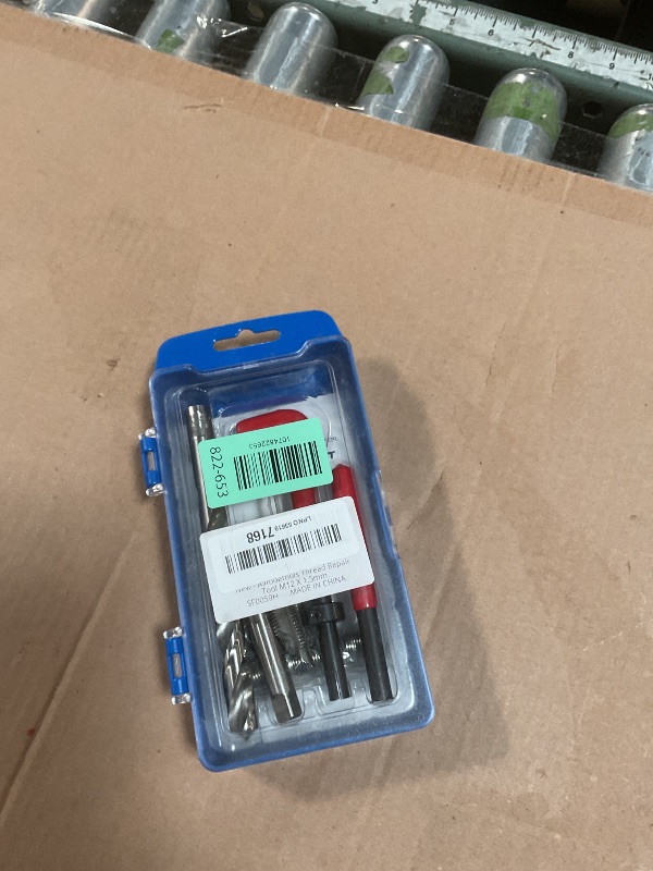 Photo 1 of ***TAP BROKEN***
Alltooetools M12 X 1.5 Thread Repair Kit, Metric Helicoil Kit with HSS Drill Bit, 10PC Wire Thread Inserts