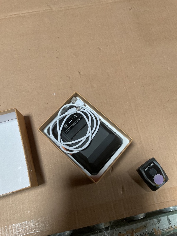 Photo 1 of **POSSIBLY FOR PARTS/ ISSUES FUNCTIONING*** SUPVAN T50M Pro Bluetooth Label Maker Machine with Tape, Wide Waterproof Label, Versatile App with 30+ Fonts and 660+ Icons, Inkless Labeler for Home, Kitchen, School, Office Organization, Black