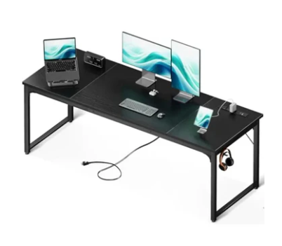 Photo 1 of ***PRICE CANNOT BE ALTERED / RETAIL IS 395.99 *** Coleshome 71 Inch Computer Desk with USB Ports for Large Office and Study Spaces Ideal for Student Writing and Long Hours of Work Modern