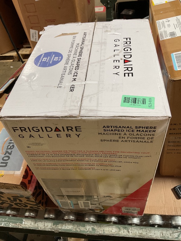 Photo 1 of ***PARTS ONLY***NON FUNCTIONAL***Frigidaire, EFIC240 Countertop Artisanal Sphere Ice Machine, Transparent Window, Gourmet Ice Maker, 84 Sphere per Day Capacity, Auto Self Cleaning Ice Making Machine (Grey)