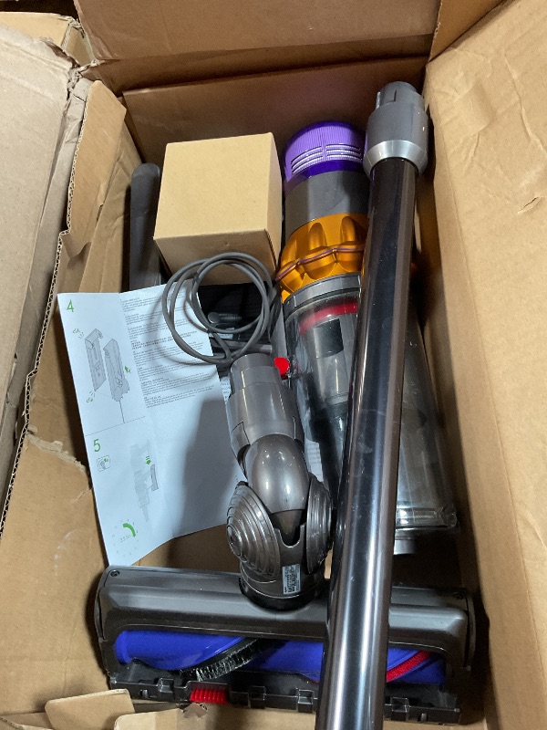 Photo 1 of ***PARTS ONLY***NON FUNCTIONAL***
Dyson V15 Detect Plus Cordless Vacuum, Illumination Reveals dust, 240AW, 3 Power Modes, Up to 60 Minutes,² Deep Cleans Hard Floors and Carpets, Detangles pet Hair, Converts to Handheld