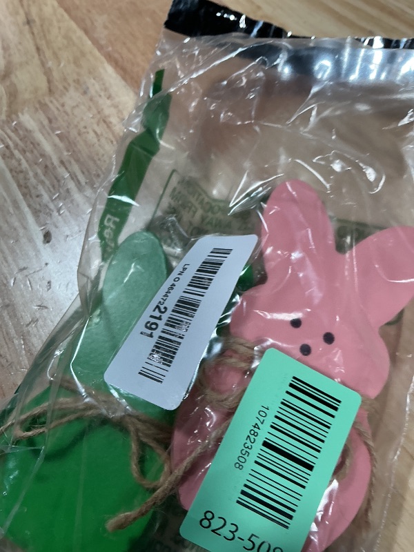 Photo 1 of **2 only**OHLVGD Easter Decor,4Pc Spring Decorations for Home,Wooden Ornament Colorful Bunny Shape,Suitable for Multi-Layer Pallets in Indoor Offices Home Decorations Rabbit Decor