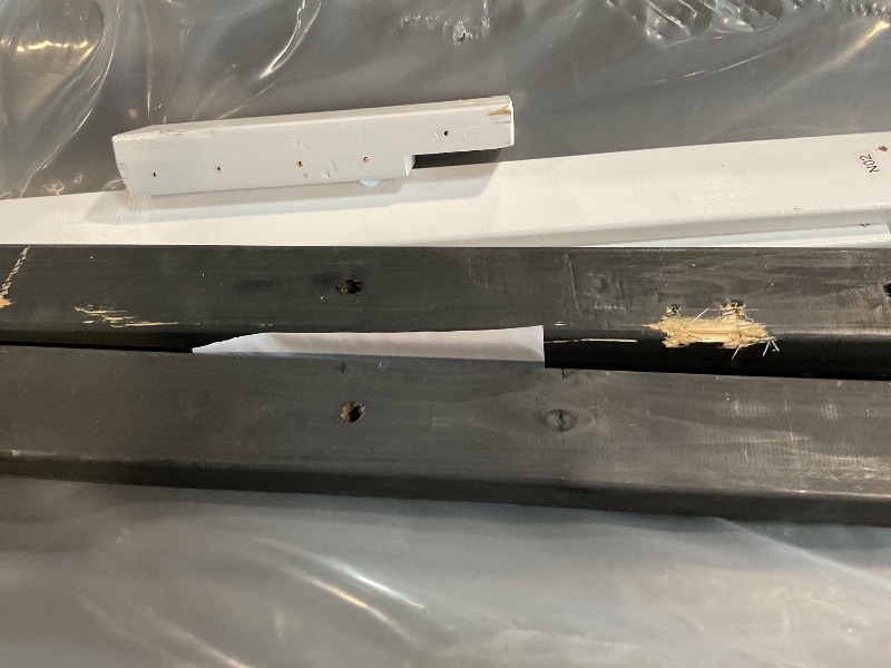 Photo 1 of *** BOX ONE AND TWO ONLY/MINOR DAMAGE/UNKNOWN MISSING PARTS AND HARDWARE***Backyard Discovery Canyon Creek White Cedar Wood Swing Set with Wave Slide, Clubhouse, Play Kitchen, Picnic Area, Belt Swings, Web Swing, Rock Wall, Balconies, Playhouse, Step Ladd